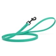 thumbnail image 1 of Dogline Biothane Waterproof Dog Leash Strong Coated Nylon Webbing with Black Hardware Odor-Proof Easy to Clean High Performance for Small or Large Dogs Made in USA 4 or 6 ft Lead, Teal, 1 of 4