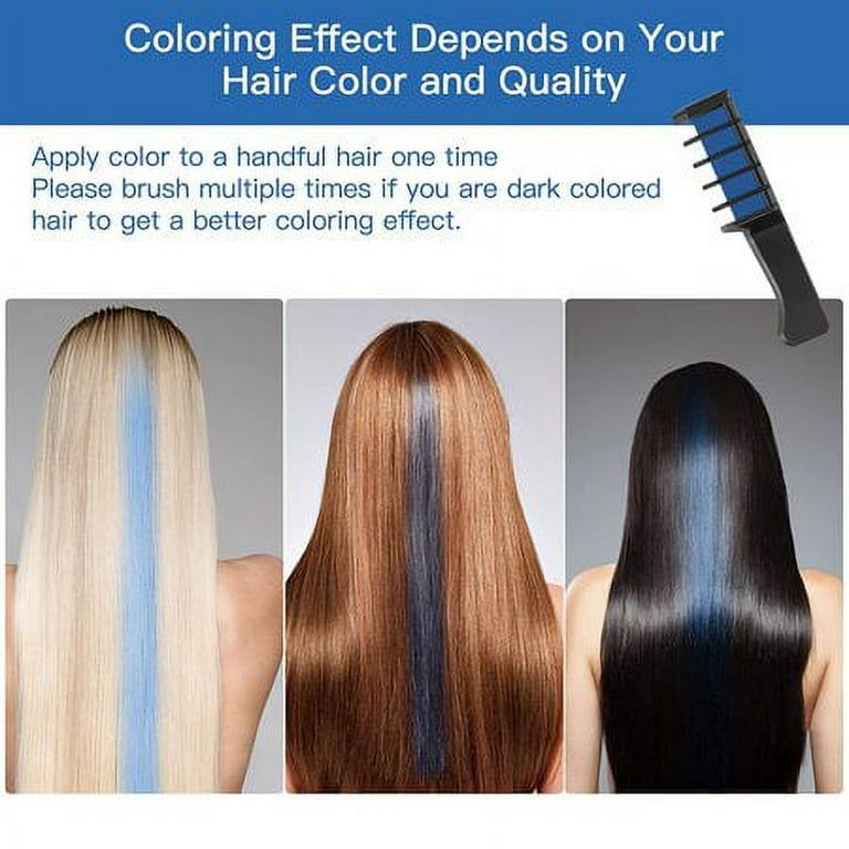 Buy Blue Squid Hair Chalk for Girls – 16Pcs Fun Temporary Hair Colour for  Kids, BONUS Glitter Tattoo Set, 10 Combs, 16 Stencils, Vibrant Washable  Hair Dye, Birthday Gift Girls Hair Accessories