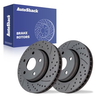 AutoShack Coated Front Brake Rotors For Jeep Grand Cherokee 2005