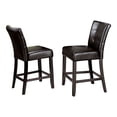 thumbnail image 3 of 24/7 Shop At Home Potter Set of 2 Wood Counter Height Chair in Espresso, 3 of 4