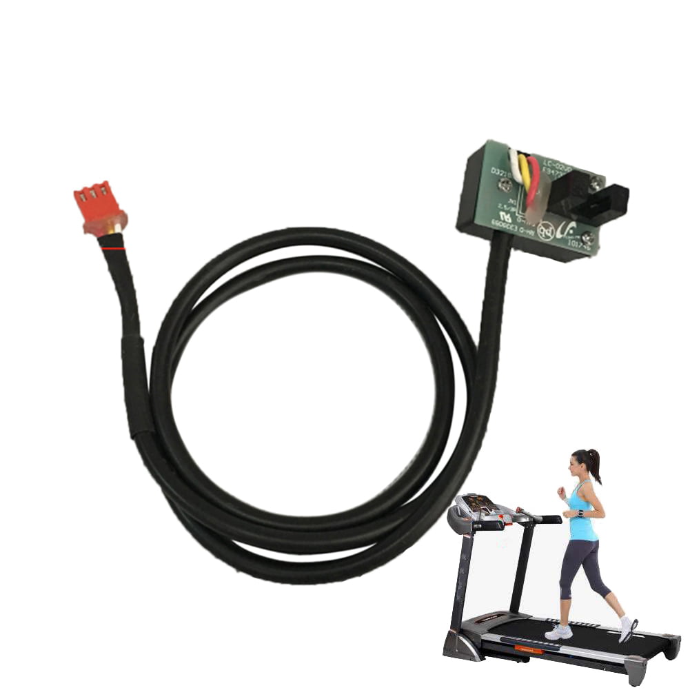 TIZZY Treadmill Speed Sensor Cable 2 Pin Light Sensor Tachometer Magnetic Induction Speed Sensor for Treadmill Spare Parts