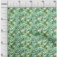 thumbnail image 2 of oneOone Cotton Poplin Green Fabric Tropical Floral Sewing Fabric By The Yard Printed Diy Clothing Sewing Supplies 42 Inch Wide, 2 of 4