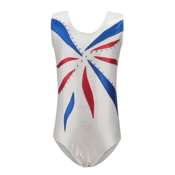 NOKIO Gymnastics Leotards for Girls Leotard for Girls Gymnastics Outfit Dance Unitard Biketards Toddler Girls Sleeveless Bodysuit Clothes Children's Dance Suit Sports Suit Jumpsuit Colorful
