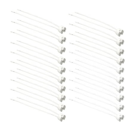Mr16 Socket - 20Pcs Wire Connector Ceramic MR16 Lamp Holder Light Socket 15cm Long