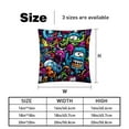 thumbnail image 5 of Graffiti with Unique Patterns Covers - Set of 2 Throw Pillows for Home Decor - Available in 16x16, 18x18, 20x20 Inches for Various Occasions, 5 of 6