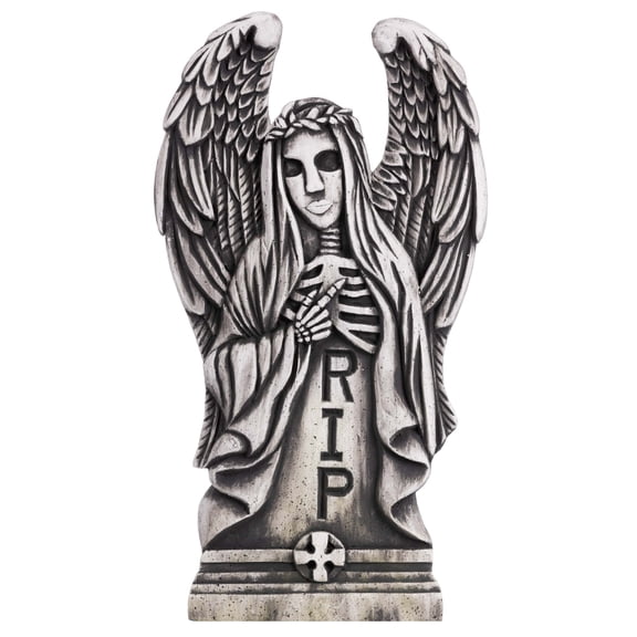 24-Inch Angel of Death Tombstone Decoration