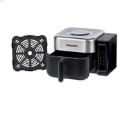 PowerXL 6.3 Quart AirMax Air Fryer Oven with Four Presets and Compact Two-Tier Design, 450F Maximum Temperature, No Preheat Needed