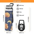 thumbnail image 3 of Bears and Moon Stars Sports Water Bottle Portable Travel Mug 32oz BPA Free Leak Proof Straw Transparent Tritan for Gym Yoga Cycling Camping, 3 of 7