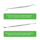 thumbnail image 5 of Raspador Y Raspador De Dientes Para Perros, Removedor De Sarro Para Mascotas Con Diferentes ángulos, Herramientas De Limpieza De Dientes De Acero Inoxidable De Doble Cabeza Para ANGGREK Otros, 5 of 8