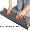 thumbnail image 3 of White Marble Copper Line Pattern Hot Yoga Mat Towel Non Slip for Hot Yoga - Quick-Drying Yoga Mat Cover with 4 Corner Pockets with Travel Bag - Hot Yoga Towel Non Slip 70"x26", 3 of 6