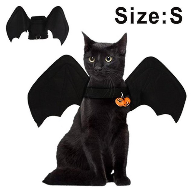 Alas de murciélago de Gato para decoración de fiesta de Halloween, Collar para cachorro, disfraz de murciélago, lindos accesorios de vestir para cachorro y gato