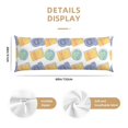 thumbnail image 2 of Body Pillow Cover - Soft Body Pillow Pillowcase, Math book globe Breathable Long Body Pillow Case Cover with Invisible Zipper 20x60in, 2 of 5