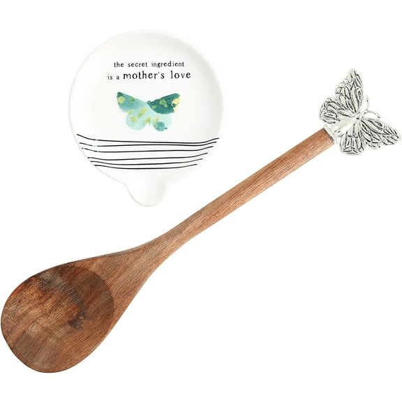Pavilion 211666 Secret Ingredient is a Mothers Love Rest & Wooden Spoon Boxed Set