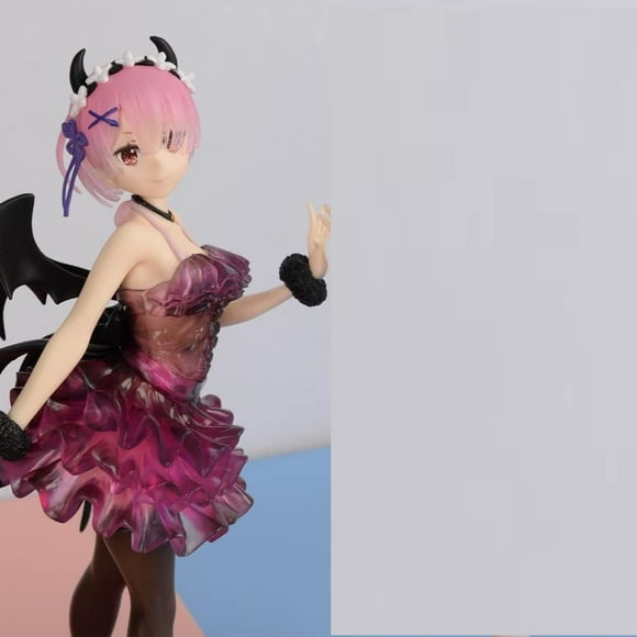 Anime Figure Rem/Ram Ramu Figure PVC Action Girl Figurine Model Statue Ornaments Decoration Action Figures Desktop Decoration Adult Kids Figure Gift
