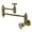Antique Brass, variant on Kingston Brass KS3100CG Fuller Wall Mount Pot Filler Faucet, Matte Black