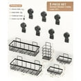 thumbnail image 2 of Shower Caddy Suction Cup 5 Pack, No Drilling & Removable Shelf for Bathroom with Large Capacity, Powerful Organizer Max Hold 40 lbs, Waterproof Shelf, Black, 2 of 8