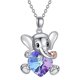 thumbnail image 1 of Elefante Personalizar Corazón Collar para Mujeres Collar Collar Memorial Colgante Joyería Regalo, 1 of 7