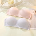 thumbnail image 6 of CAIXIA 5pack Girls Strapless Bra for Teens Bandeau Bras with Clear Straps Wireless Girl Training Bra, 6 of 9