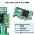 thumbnail image 4 of 10Gtek Carte Réseau PCI-E 10Gb, Port SFP+ Unique, avec Contrôleur Intel 82599EN, Adaptateur Ethernet LAN Supporte Serveur Windows/Linux/VMware, Comparer à Intel X520-DA1(Intel E10G42BTDA), 4 of 5