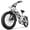 White, variant on Baicycle A03 Peak 1200W Electric Bike, 20" Fat Tire All-Terrain Bikes, 48V 13Ah 28mph Ebike for Adults Full Suspension UL2849