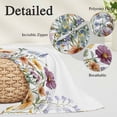 thumbnail image 3 of Spring Floral Body Pillow Covers 20"x60", Colorful Botanical Summer Blooming Soft Brushed Microfiber Breathable Throw Pillow Covers, Pillowcase with Zipper for Couch Sofa Bedroom Living Room, 3 of 9