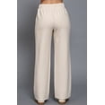 thumbnail image 3 of Women's Soft Knit Long Pants with Elastic Waist Brushed Heavy Rib Fabric, 3 of 5