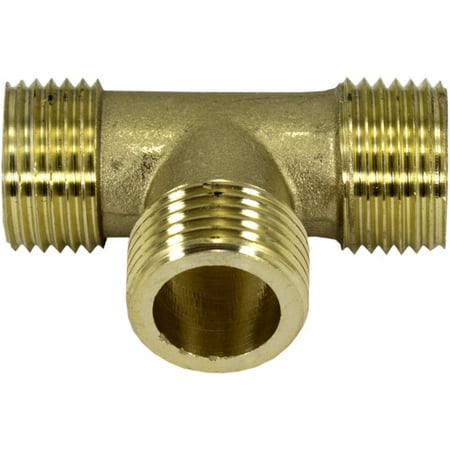 1/2 Brass Male Tee Fitting 5 Pack