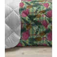 thumbnail image 3 of Flamingo Down Alternative Comforter, Pink Flamingos and Donuts Tropical Hawaiian Animals Delicious Desserts, Microfiber Quilt for All Season, 5 Sizes, Pink Mint Green Beige, by Ambesonne, 3 of 3