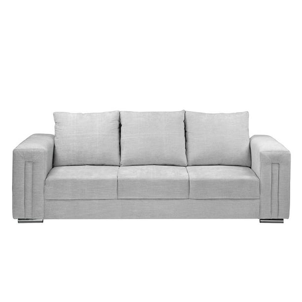 Sofa DICASA Taos 3 Plazas Plata para Salas