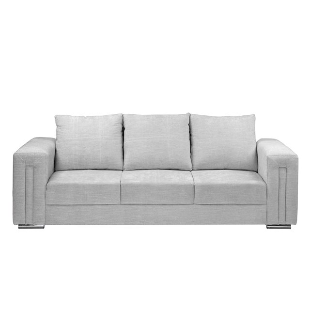 Sofa DICASA Taos 3 Plazas Plata para Salas