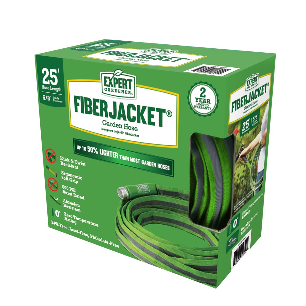 Expert Gardener Fiberjacket 5/8" x 25' Garden Hose