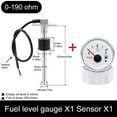 thumbnail image 1 of 0-190ohm Fuel Level Gauge Meter Fuel Level Sensor Fuel Gauge 52MM for Boat Car, 1 of 4