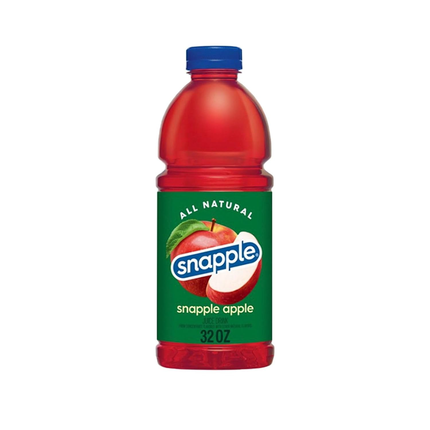 Snapple Apple All Natural Fruit Juice Drink, 32 fl oz Plastic Bottles, Made with Real Fruit Flavor, 6-Pack