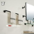thumbnail image 4 of Double Towel Bar Matte Stainless Steel Bath Towel Rack for Bathroom Towel Holder Wall Mount Total Length TBLPB, 4 of 9
