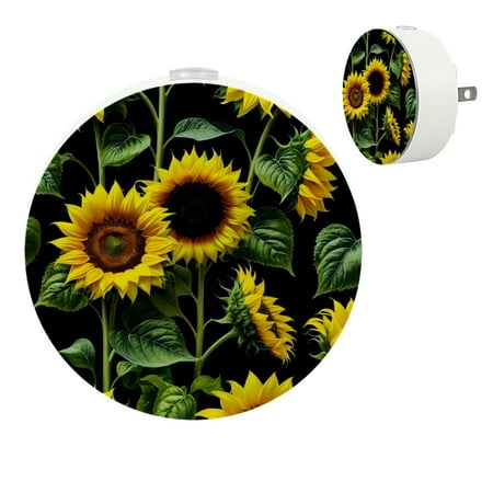 

YZUOUZY Night Light Night Lights Bedside Lamps Set of 2 Sunflowers Autumn Harvest