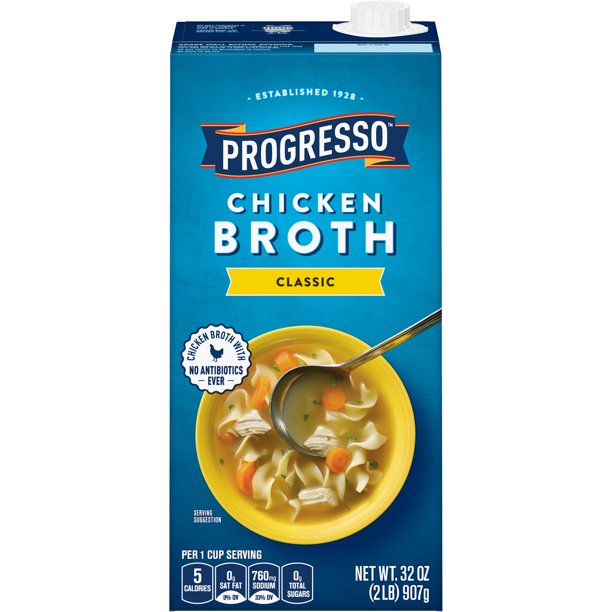 Progresso Chicken Broth Gluten Free 32 Oz Walmart Com Walmart Com