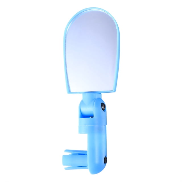 EeaseCA 360° Bike Handlebar Mirror Super Clear Blast-Resistant Lightweight Wide Angle Fully Adjustable Cycle Mirror (Blue)