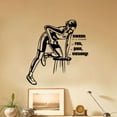 thumbnail image 3 of Sweat is a Release Fitness Workout Success Motivation Quotes Wall Decal Fitness Healthy Lifestyle for Girls / Boys Gym Home Sports Room Decor Vinyl Wall Art Sticker Decoration Size (10x8 inch), 3 of 3