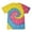 Sunshine, variant on Colortone Tie Dye T-Shirts Rainbow Junior Sizes, Unisex 100% Cotton