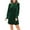 Green, variant on HJYCHN Elegant Women's Casual Knee Length Dress Solid Color Loose Fit Straight Leg Comfortable Daywear Flowy Tunic Style Versatile Outfit Red L