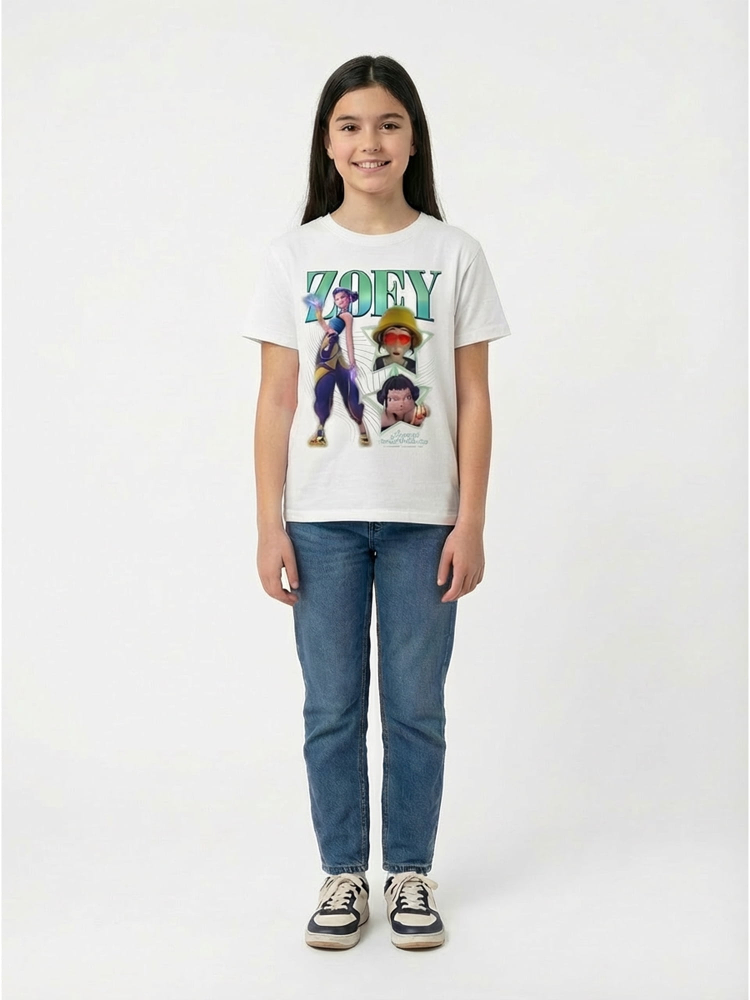 KPop Demon Hunters, Girls' & Big Girls' Graphic T-Shirt, Zoey, Sizes 4-16