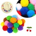 thumbnail image 6 of 100pcs Polypropylene Colorful Decorative Pom Poms - 0.79in Craft Pom Poms for DIY Projects, Hobby Supplies & Home Holiday Decorations, Multicolor, 6 of 8