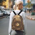 thumbnail image 7 of JIALIOU Mini Backpack Purse for Women Quilted Casual Daypack Small Travel Shoulder Bag, Abstract Wood Geometric, 7 of 7