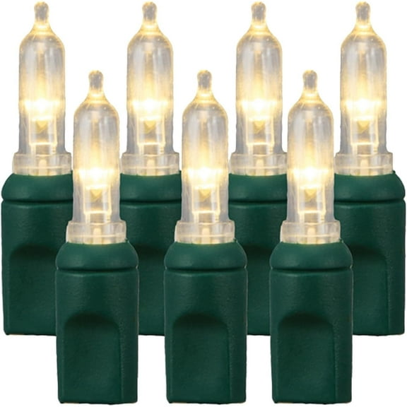 Pro Christmas T5 LED Holiday Lights - 100 Bulbs, 23.3ft - Professional Grade Indoor Outdoor Smooth String Lights for Christmas Trees and Decor - 2800K Warm White