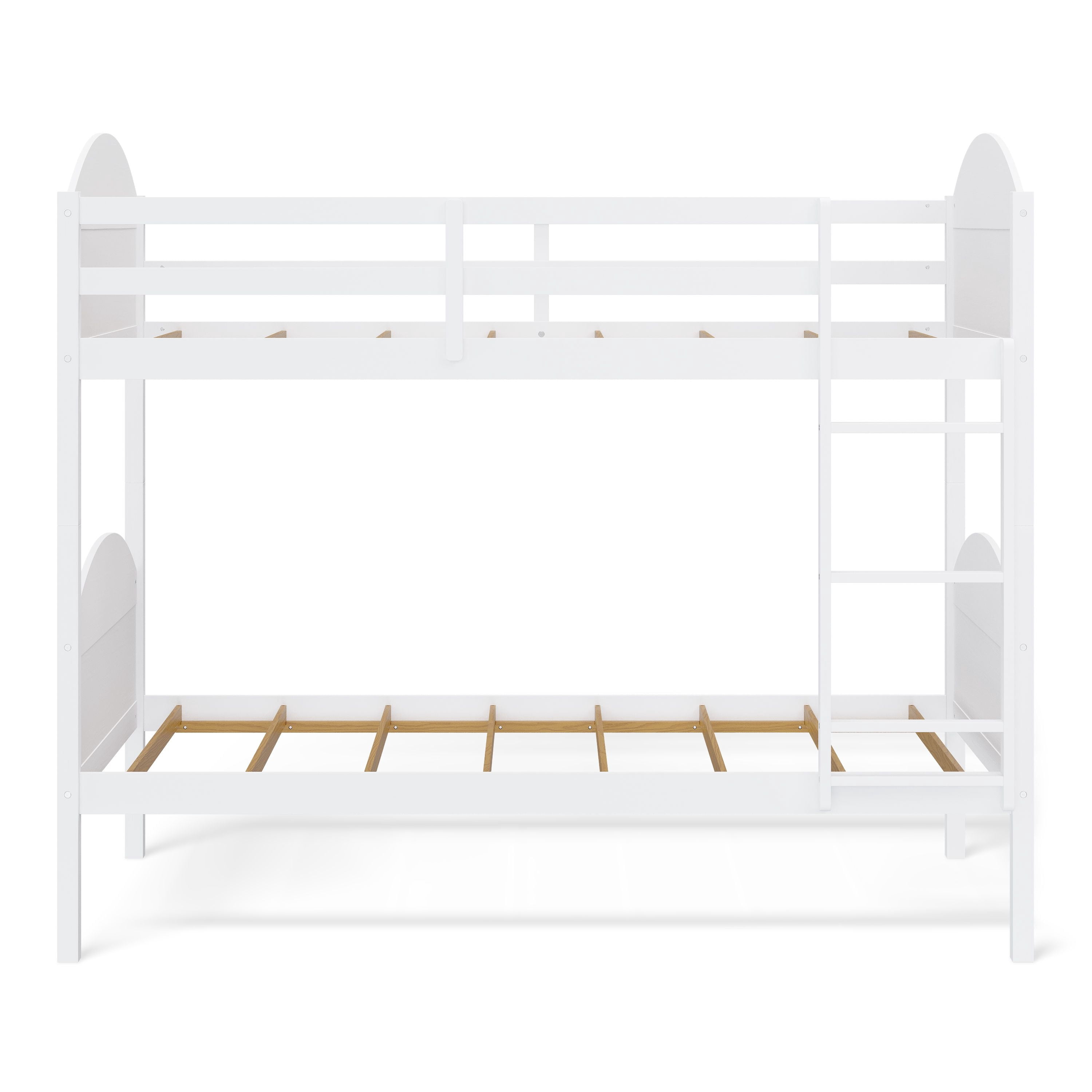 Mainstays Kids Wood Twin-over-Twin Bunk Bed, White