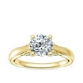 thumbnail image 1 of 1.20 T.C.W Round Shape Natural Diamond Latest Design Solitaire Wedding Ring for Ladies Solid 14K Yellow Gold Size 8, 1 of 8