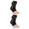 thumbnail image 3 of Sonducket Soporte de tobillo cinturón auxiliar ajustable voleibol Brace protección de compresión Protector pie envoltura hombres mujeres para M 2Conjunto, 3 of 6