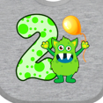 thumbnail image 4 of Inktastic 2nd Birthday Monster Boys or Girls Baby Bib, 4 of 4