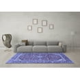 thumbnail image 3 of Ahgly Company Machine Washable Indoor Rectangle Persian Blue Traditional Area Rugs, 2' x 3', 3 of 4