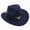 A68-Navy, variant on Ccpelsie Children Western Cowboy Hat for Kids Girl Boy Classic Hat Felt Cowgirls Hats for 4t 5t 6t 7t Kids(Blue,3-8 Years)